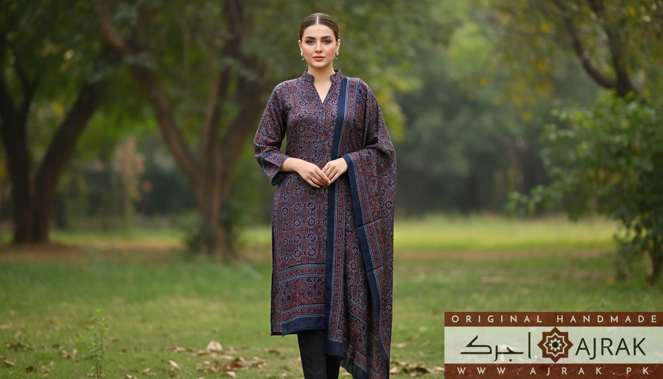 where shades of blue and rust meet in harmony