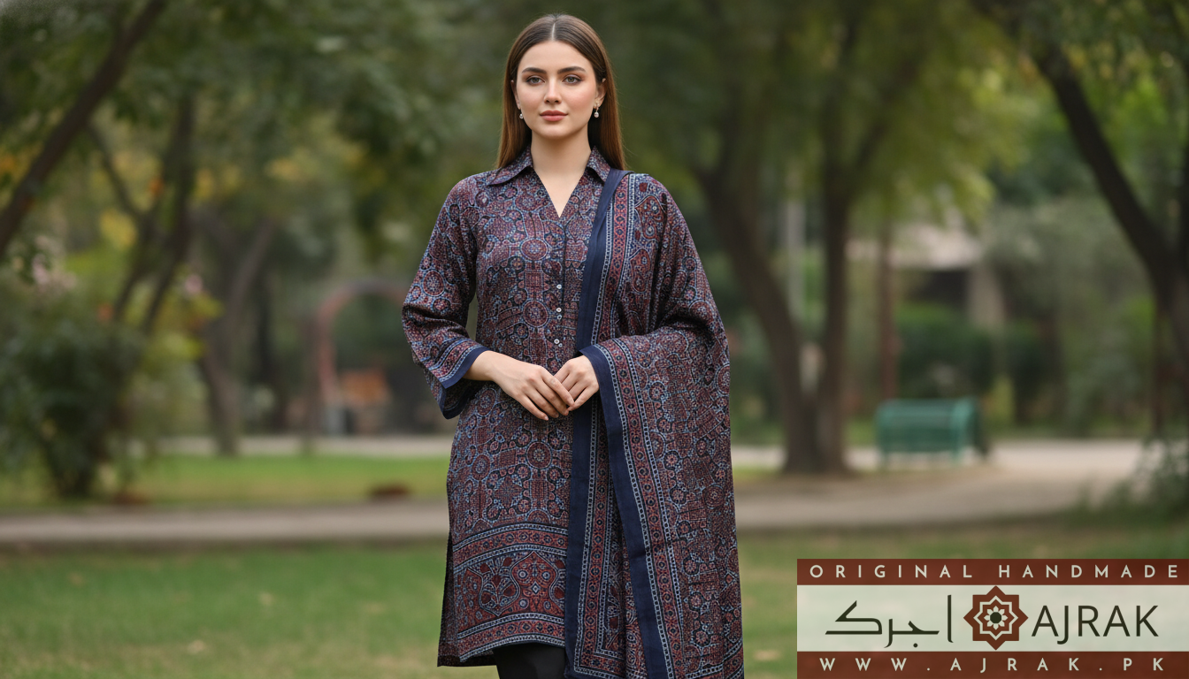 he fluid texture of silk pairs with timeless geometric borders